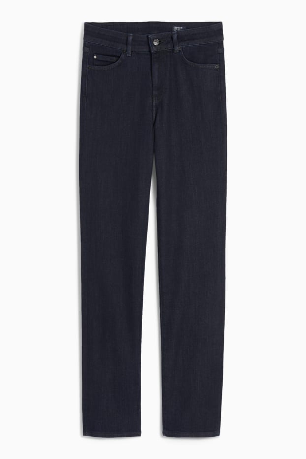Femei - Premium Denim by C&A - straight jeans - talie medie - LYCRA® - denim-albastru închis
