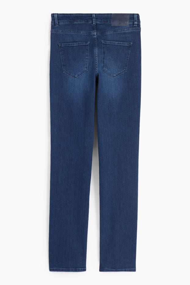 Femei - Premium Denim by C&A - straight jeans - talie medie - LYCRA® - denim-albastru închis