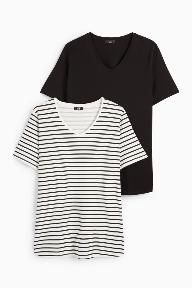 Femei - Multipack 2 buc. - tricou - Stretch - LYCRA® - alb