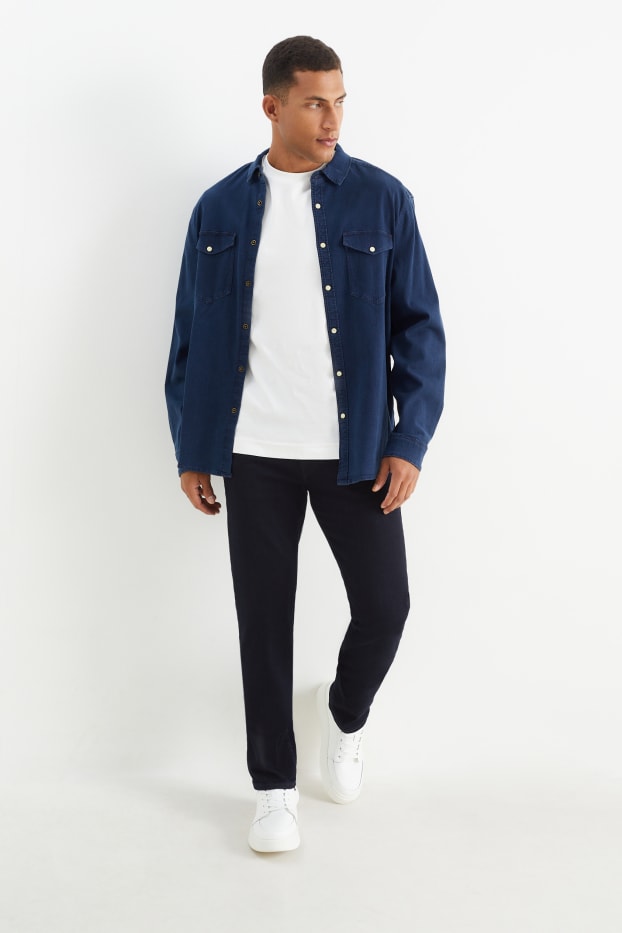 Bărbați - Premium Denim by C&A - straight jeans - LYCRA® - denim-albastru închis