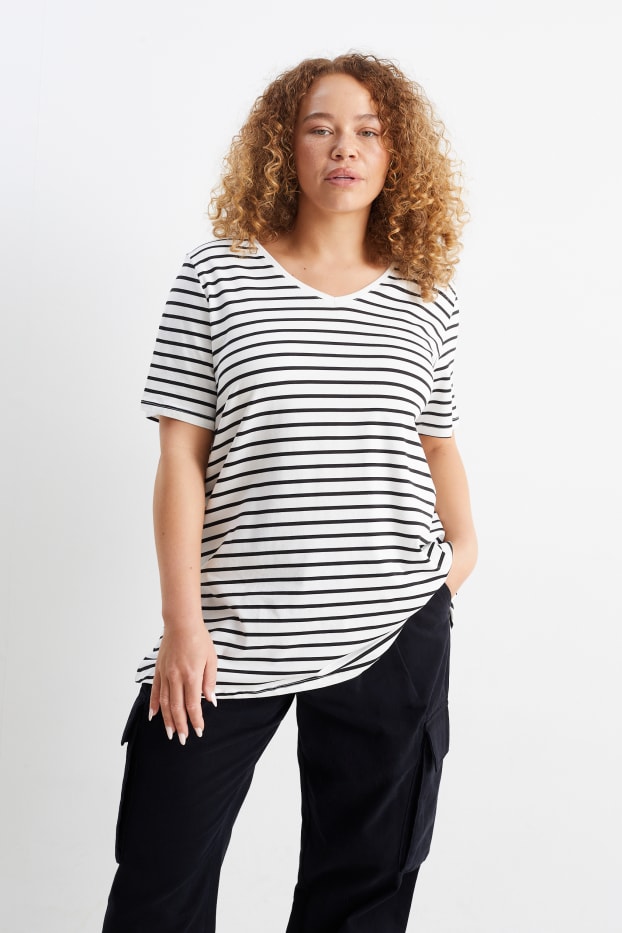 Femei - Multipack 2 buc. - tricou - Stretch - LYCRA® - alb