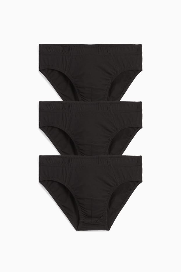 Men - Multipack of 3 - briefs - black
