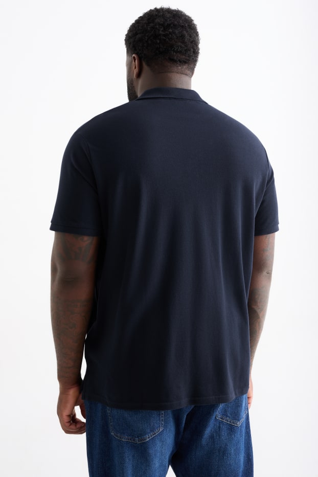 Bărbați - Tricou polo - albastru închis