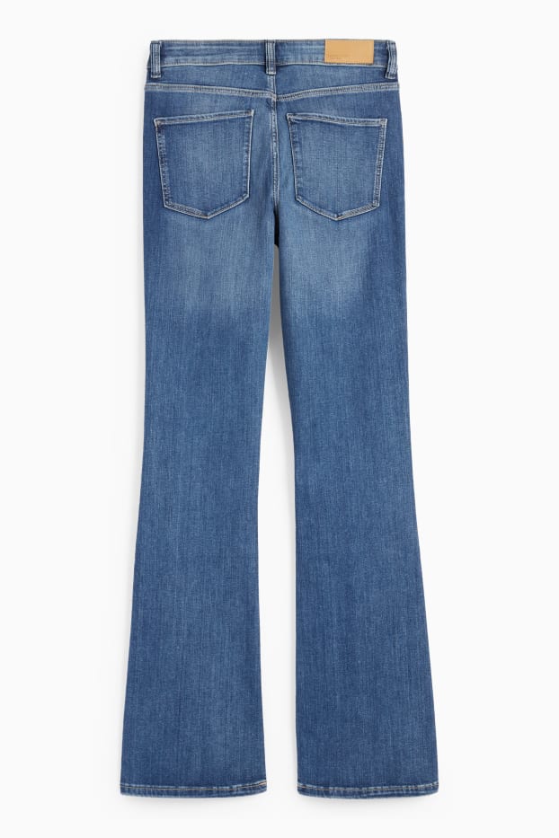 Femei - Bootcut jeans - talie medie - LYCRA® - denim-albastru