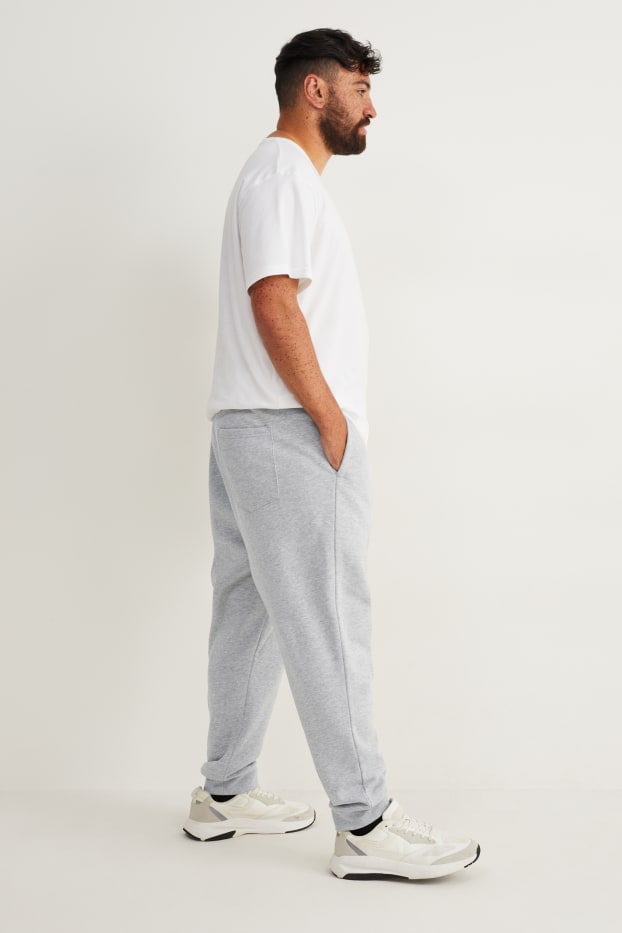 Bărbați - Pantaloni de trening - gri deschis melanj