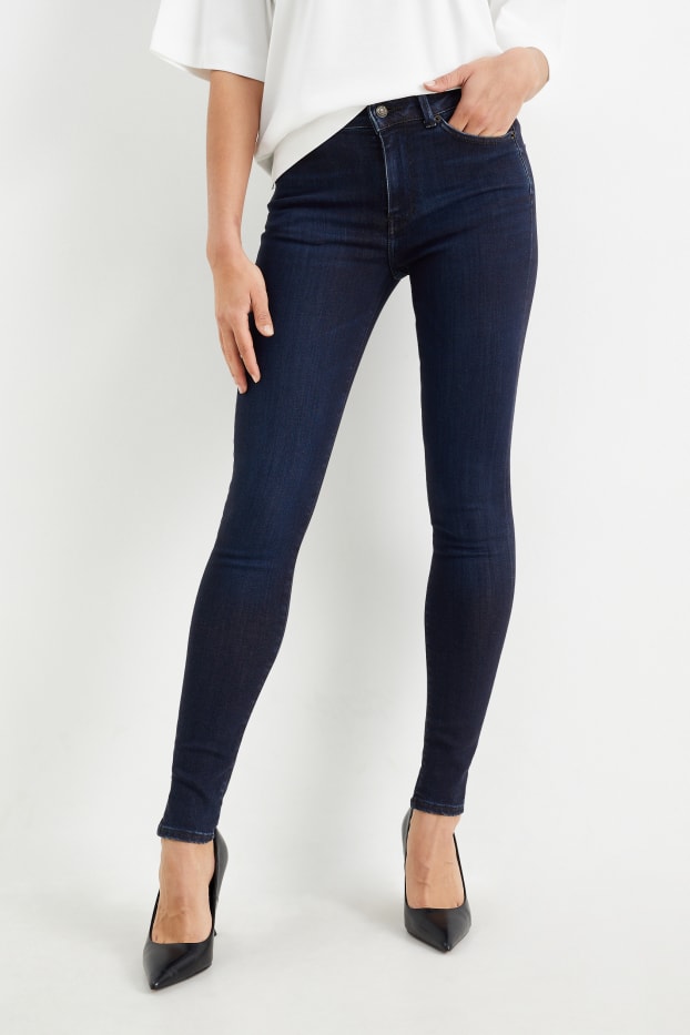 Femei - Premium Denim by C&A - skinny jeans - talie medie - LYCRA® - denim-albastru închis