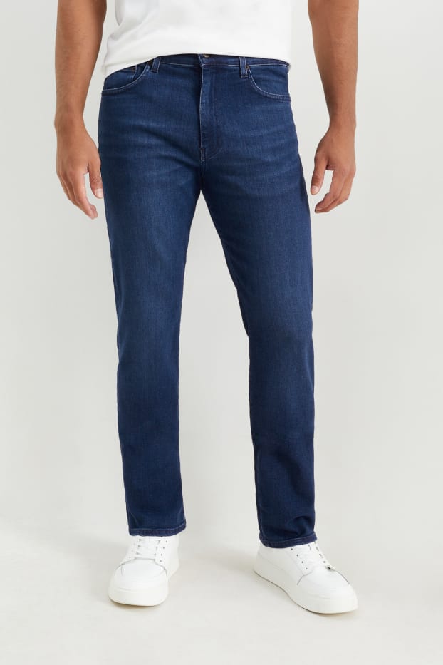 Bărbați - Premium Denim by C&A - straight jeans - LYCRA® - denim-albastru închis