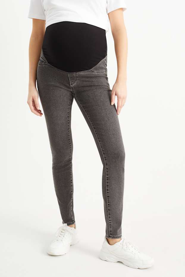 Femei - Jeans gravide - jegging jeans - denim-gri