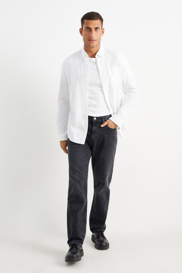 Bărbați - Regular jeans - LYCRA® - denim-gri închis