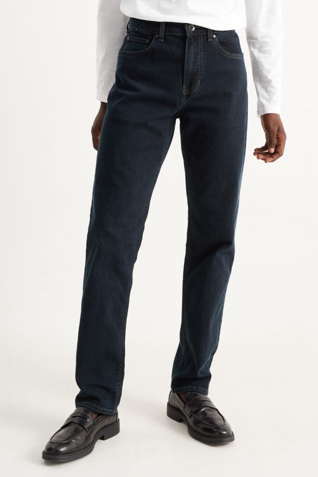 Bărbați - Straight jeans - LYCRA® - denim-albastru închis