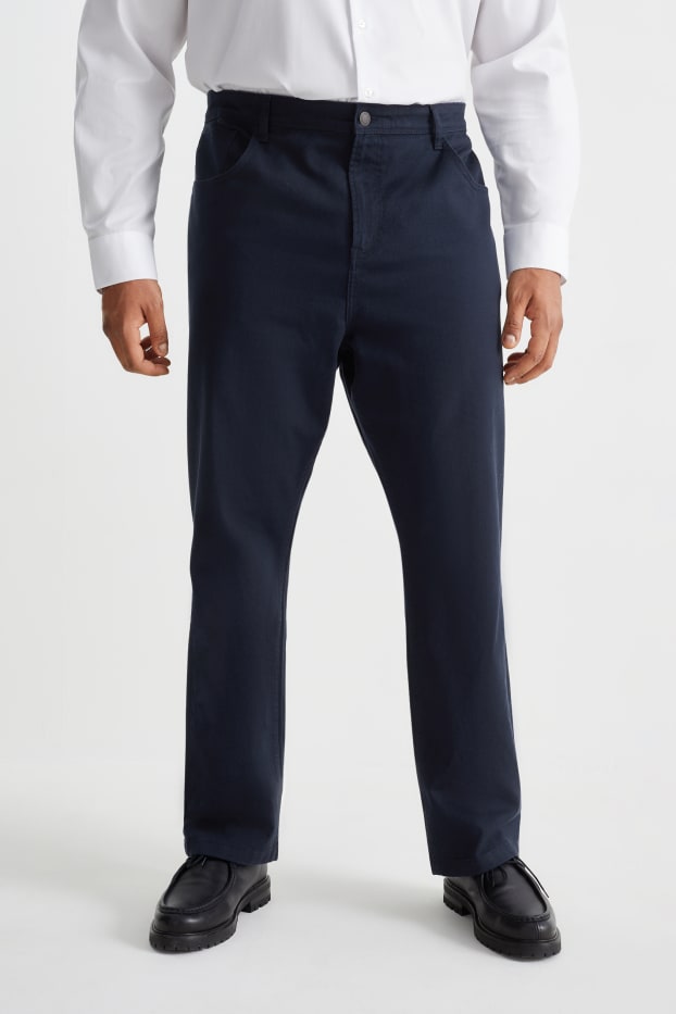 Bărbați - Pantaloni - regular fit - albastru închis