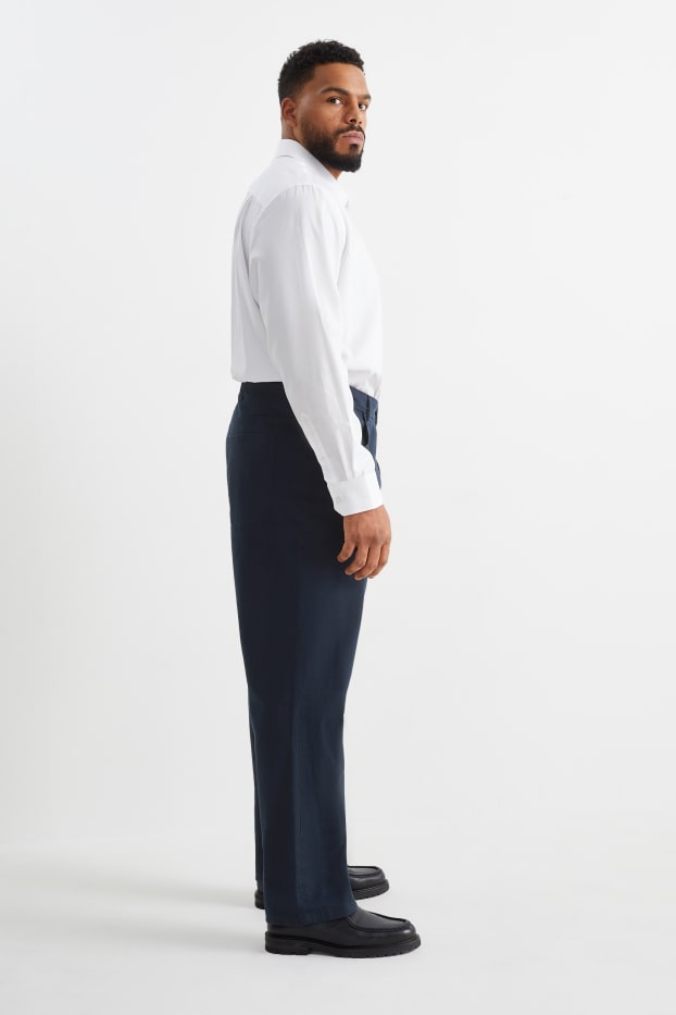 Bărbați - Pantaloni - regular fit - albastru închis
