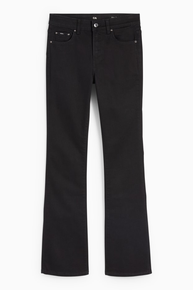 Femei - Bootcut jeans - talie medie - LYCRA® - negru