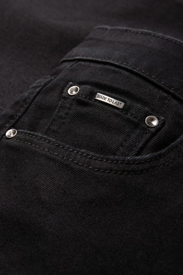 Femei - Bootcut jeans - talie medie - LYCRA® - negru
