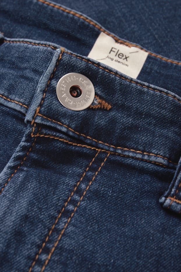 Bărbați - Slim jeans - Flex jog denim - LYCRA® - denim-albastru închis