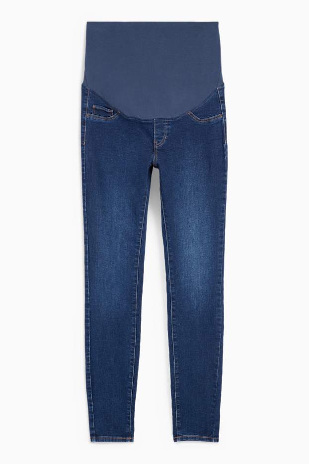 Femei - Jeans gravide - jegging jeans - denim-albastru închis