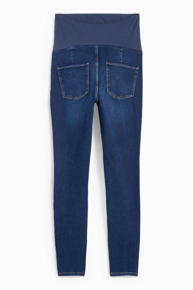 Femei - Jeans gravide - jegging jeans - denim-albastru închis