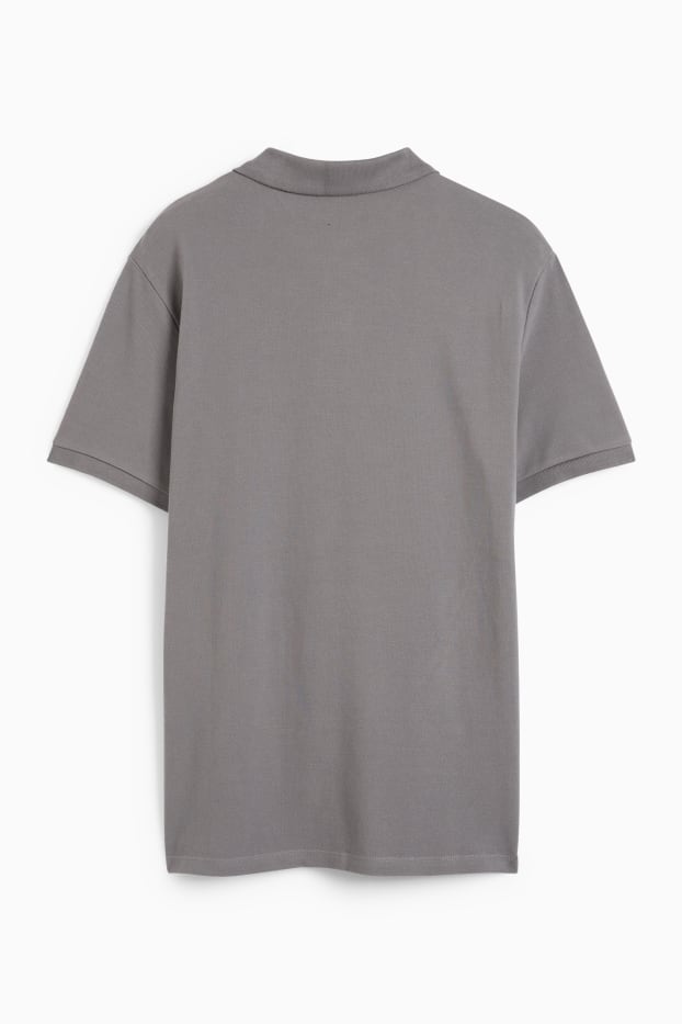 Bărbați - Tricou polo - regular fit - gri închis