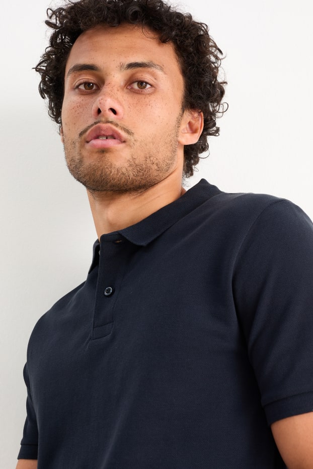Bărbați - Multipack 2 buc. - tricou polo - albastru închis