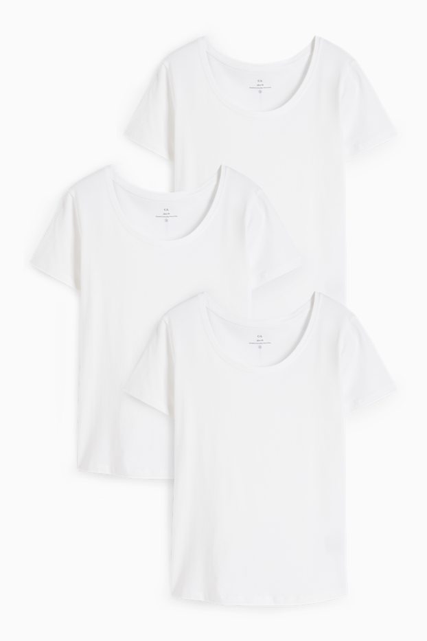 Femei - Multipack 3 buc. - tricou  - alb