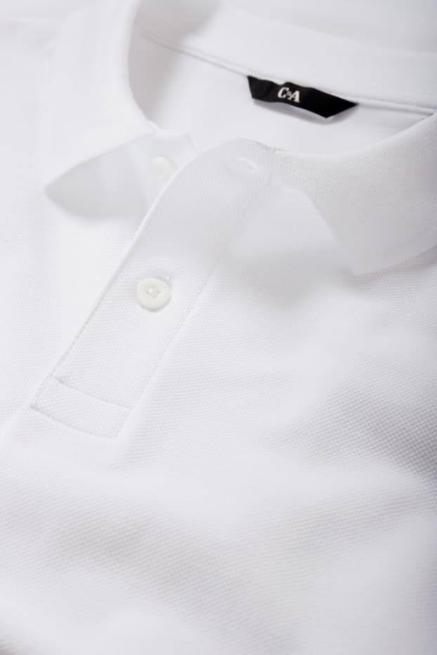 Bărbați - Tricou polo - regular fit - alb