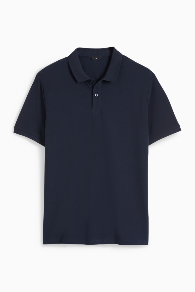 Bărbați - Tricou polo - regular fit - albastru închis