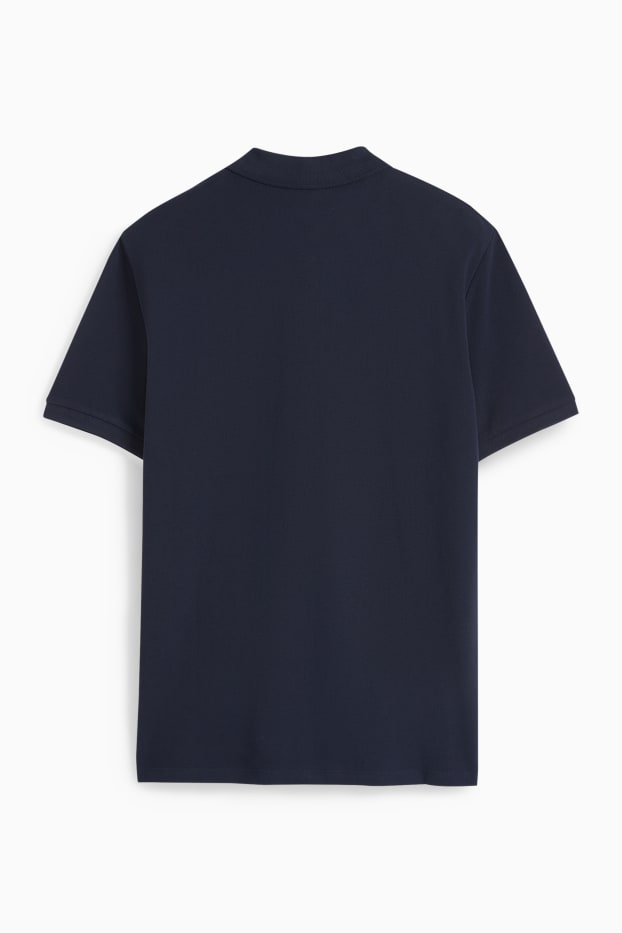 Bărbați - Tricou polo - regular fit - albastru închis