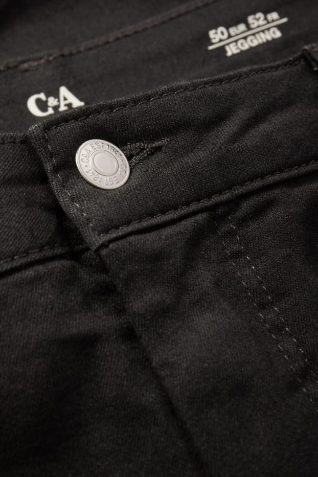 Femei - Jegging jeans - talie înaltă - negru