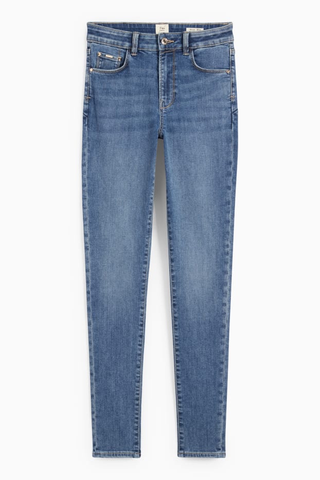 Femei - Skinny jeans - talie medie - jeans modelatori - Flex - LYCRA® - denim-albastru