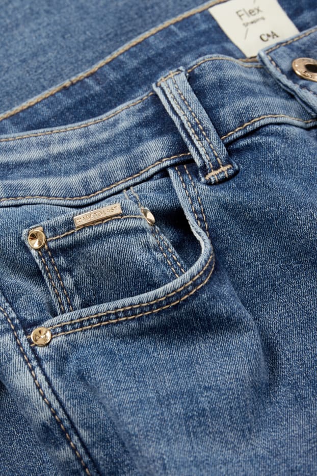 Femei - Skinny jeans - talie medie - jeans modelatori - Flex - LYCRA® - denim-albastru
