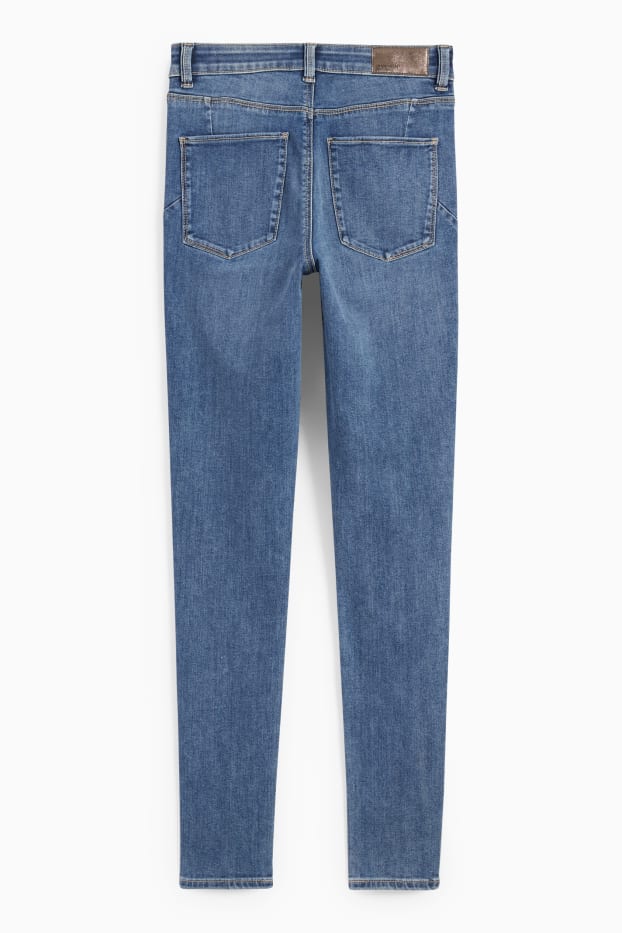 Femei - Skinny jeans - talie medie - jeans modelatori - Flex - LYCRA® - denim-albastru