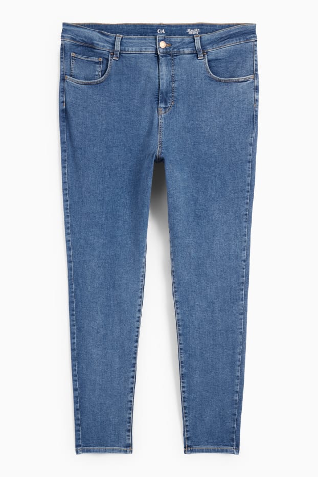 Femei - Jegging jeans - talie înaltă - denim-albastru