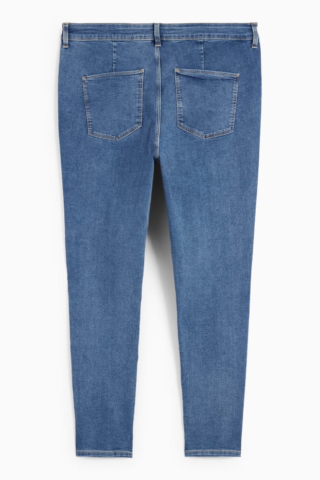Femei - Jegging jeans - talie înaltă - denim-albastru