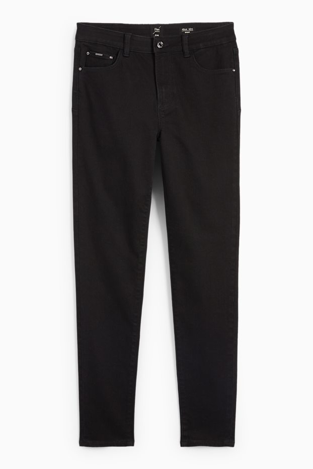 Femei - Skinny jeans - talie medie - jeans modelatori - LYCRA® - negru