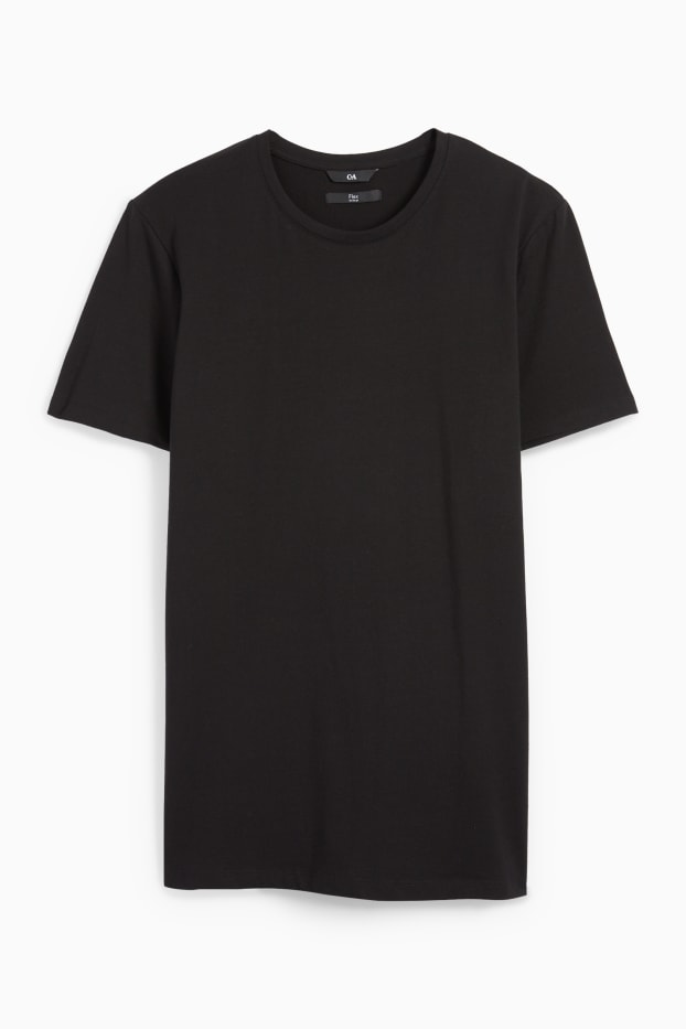 Bărbați - Tricou - slim fit - Flex - negru