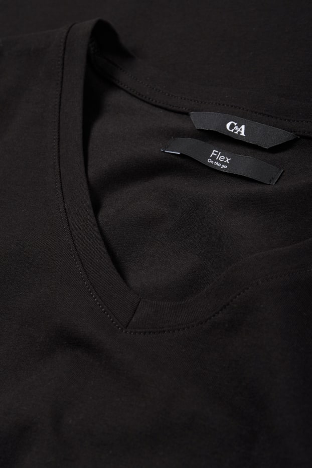 Bărbați - Tricou - slim fit - Flex - negru
