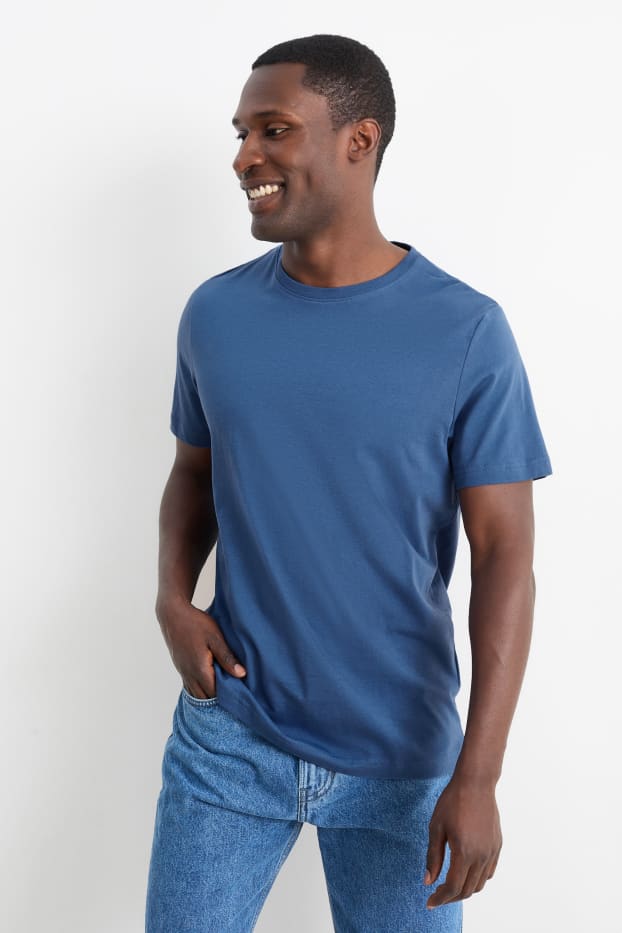 Men - T-shirt - regular fit  - blue