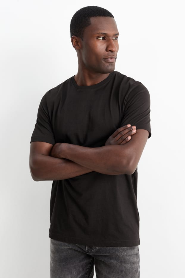 Bărbați - Tricou - regular fit  - negru