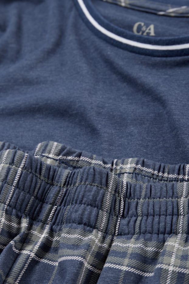 Hommes - Pyjama - bleu foncé