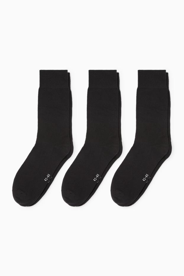 Bărbați - Multipack 3 perechi - șosete - negru