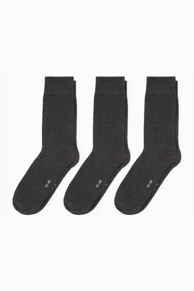 Bărbați - Multipack 3 perechi - șosete - negru