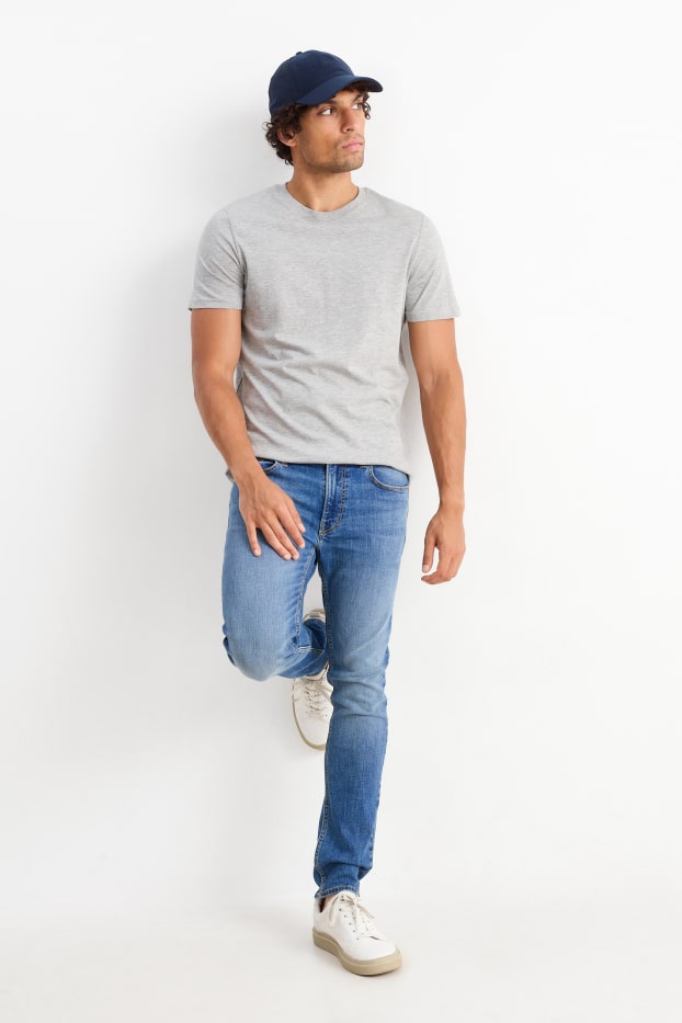 Bărbați - Skinny jeans - LYCRA® - denim-albastru