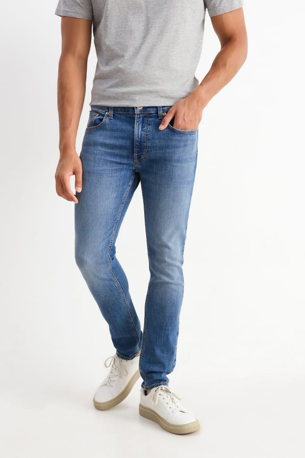 Bărbați - Skinny jeans - LYCRA® - denim-albastru