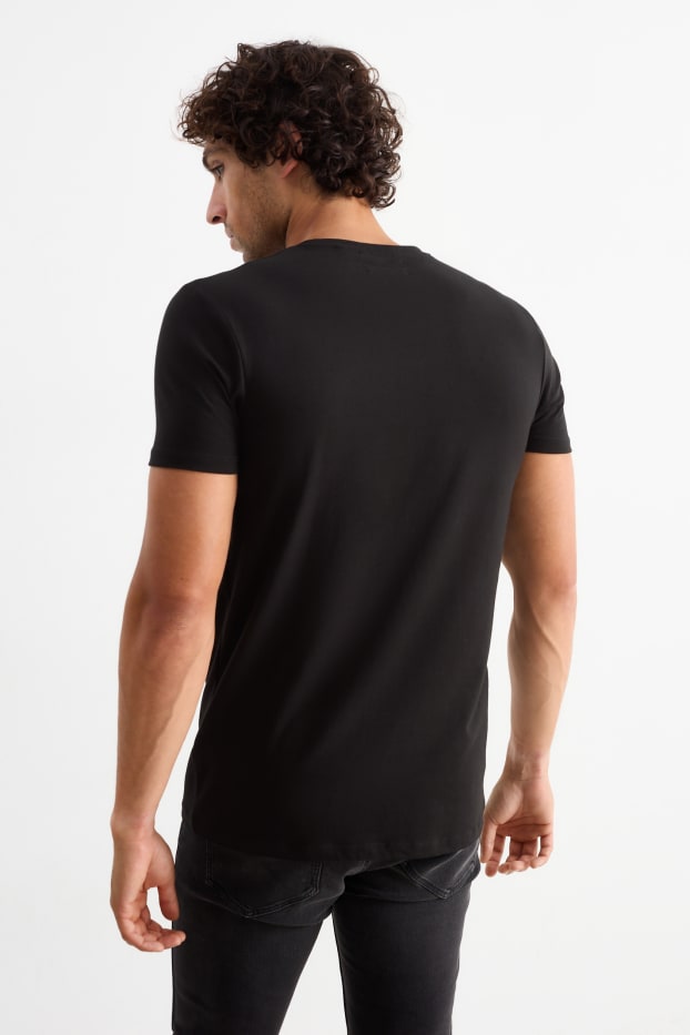 Bărbați - Tricou - slim fit - Flex - negru