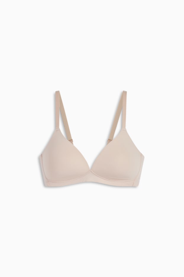 Femei - Sutien fără armătură - vătuit - LYCRA® - bej deschis