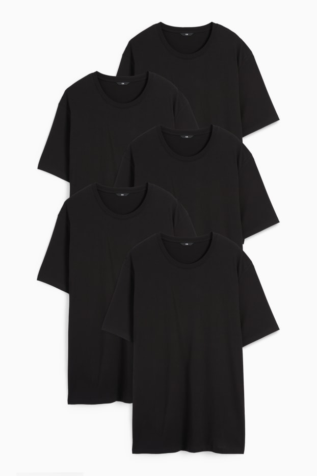Bărbați - Multipack 5 buc. - tricou - negru