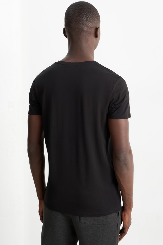 Bărbați - Tricou - slim fit - Flex - negru