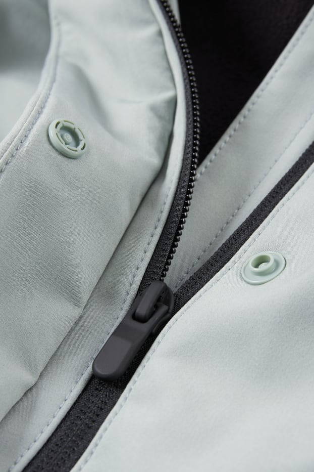 Femei - Geacă softshell cu glugă - rezistentă la apă - 4 Way Stretch - verde mentă