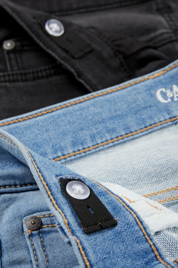 Copii - Băieți - Multipack 2 buc. - skinny jeans - betelie extra-îngustă - denim-albastru