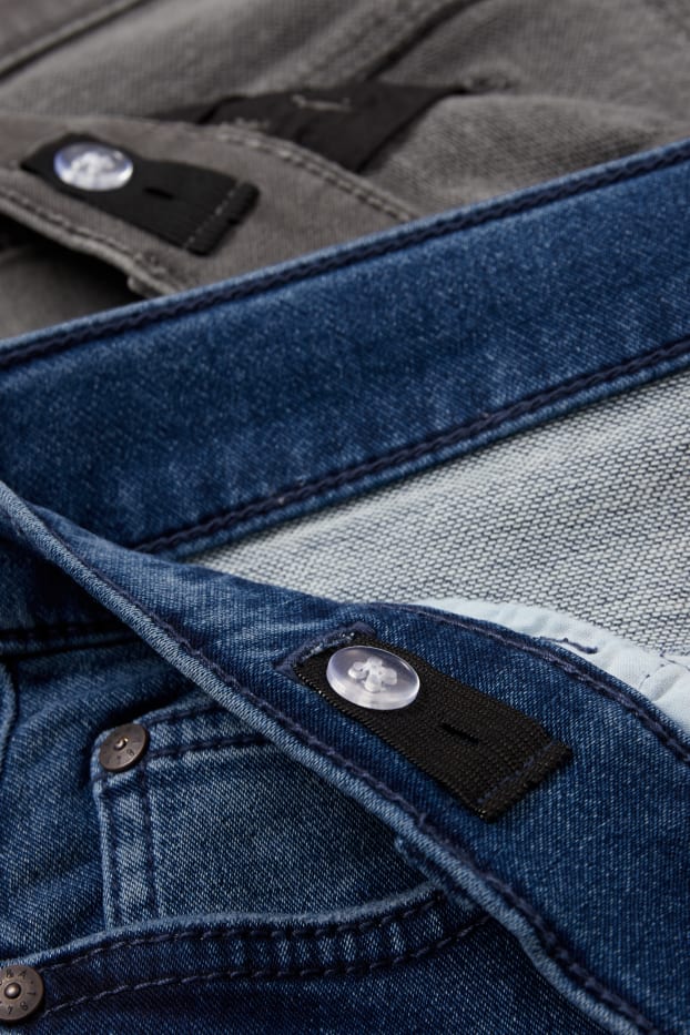 Copii - Băieți - Multipack 2 buc. - skinny jeans - betelie extra-îngustă - denim-albastru închis